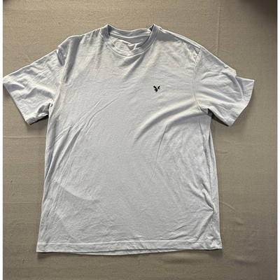 American Eagle Mens Super Soft Standard Fit Light Blue Eagle Logo Medium 1618