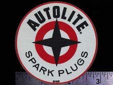 Candele AUTOLITE - Decalcomania/Adesivo Racing Originale Vintage Anni 60 Ford Mustang