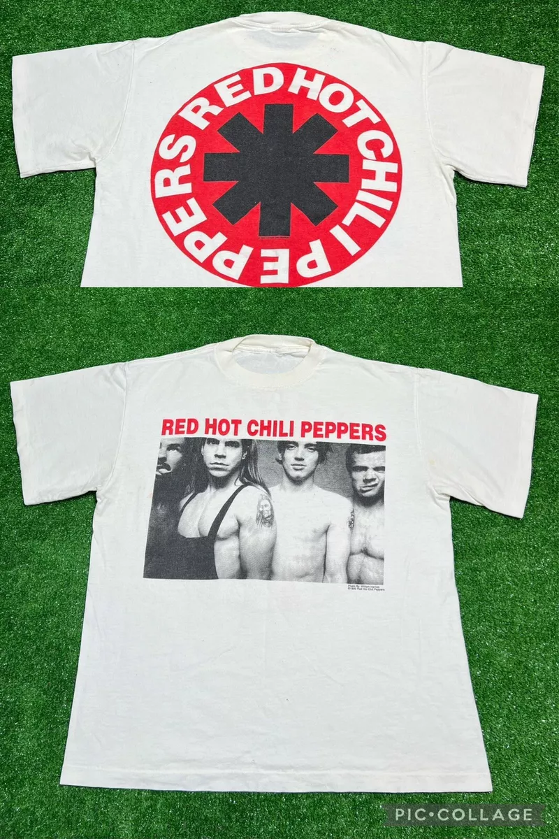 Vintage 1990 Red Hot Chili Peppers T Shirt 90s Double Sided