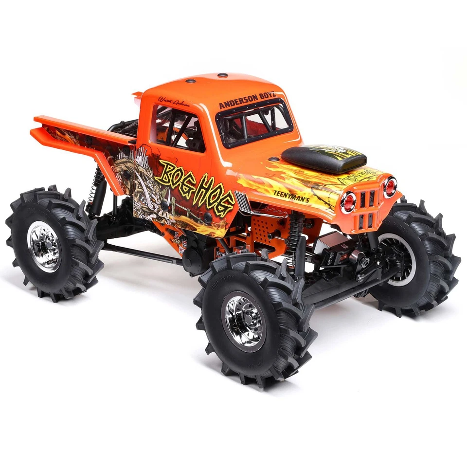 Mega camión Losi LOS04024T2 1/8 LMT 4x4 eje sólido sin escobillas RTR Bog Hog naranja Foto 2 de 4