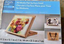 Solid Wood Easel Foldable Artist Table 17 X 12 With Should Strap