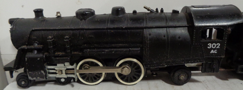 VINTAGE AMERICAN FLYER #302AC S GAUGE METAL 4-4-2 LOCO + TENDER SERVICED RUNS - Picture 2 of 10