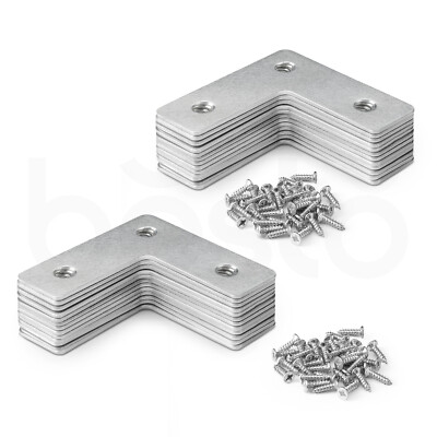 37x 37mm 12pz Piastre Di Rimistamento Angolo Resistenti Forma L - Foto 3