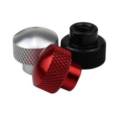 Aluminum Alloy Knurled Thumb Nuts M6-D16*15 Blind Hole Hand Grip Knobs Step Nut