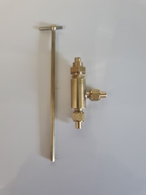 Frischdampf Wasser Tender Ventil 90 Grad Mitte 1/8 Rohr
