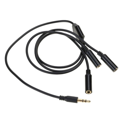 3.5mm Headphone Radio Splitter Cable 1 to 3/6 Male to Female Extension Cable - Picture 6 of 16