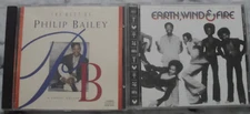 Philip Bailey Earth Wind & Fire 2 CD Lot The Best of That's the Way of the World