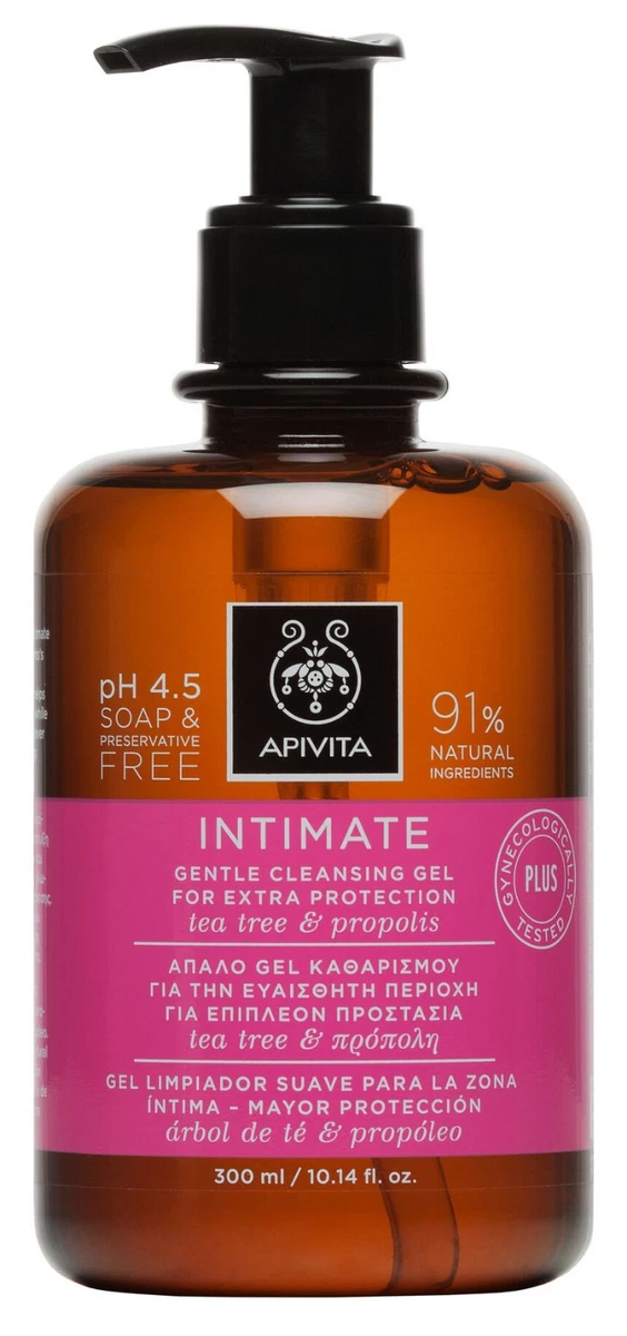 APIVITA PLUS 4.5pH CLEANSING GEL INTIMATE FEMININE AREA TEA TREE