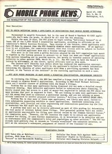 magazine, nostalgic, collectible, Mobile Phone News 1985-04-17