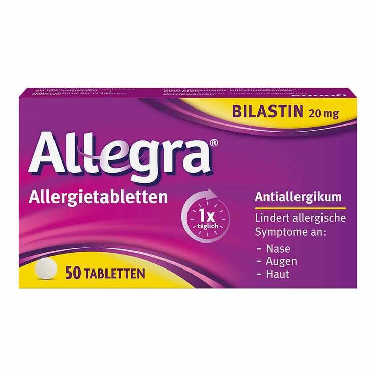 Allegra Allergietabletten 20 mg Tabletten · 50 St · PZN 18113578