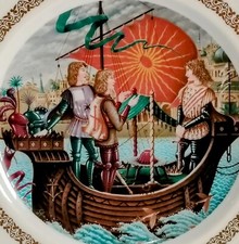 Royal Worcester Porcelain Plates "The King Arthur Plates" UK