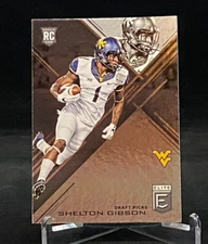 2017 Panini Elite Draft Picks Rookie Card #185 Shelton Gibson West Virginia
