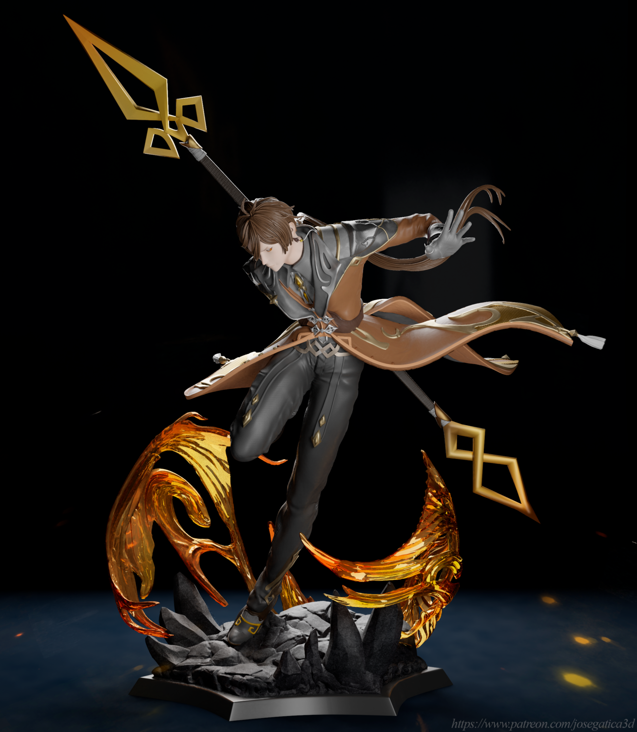 Genshin Impact Zhongli Figure eBay