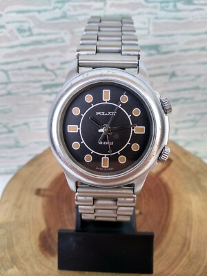 Rare Soviet vintage mechanical wirst watch Poljot Alarm Signal USSR 2612.1 18j 