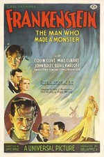 1931 Frankenstein Movie Poster 11X17 Boris Karloff Colin Clive Mae Clarke ⚡🍿
