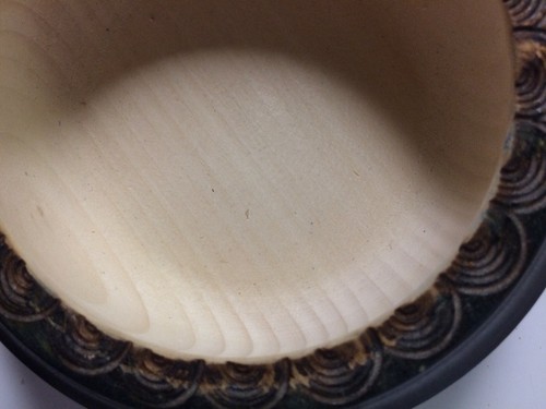 Vintage Polish Brass Inlay Wood Bowl & Lid Hand Crafted Collectable Dish B2 - Picture 10 of 12