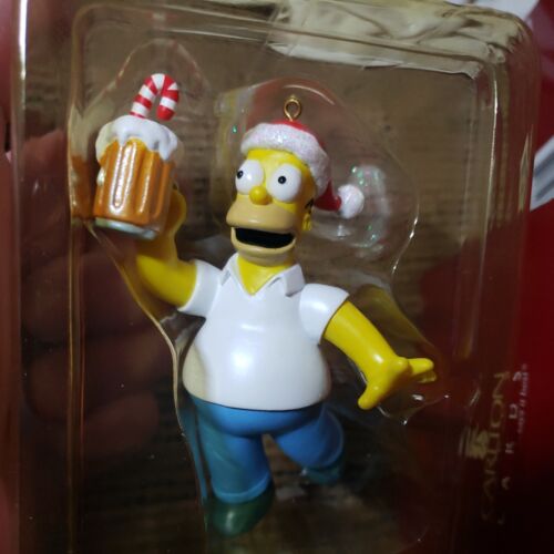 Simpsons 2006 Christmas Ornament Santa Homer Holding Beer Mug American Greetings - Picture 1 of 9