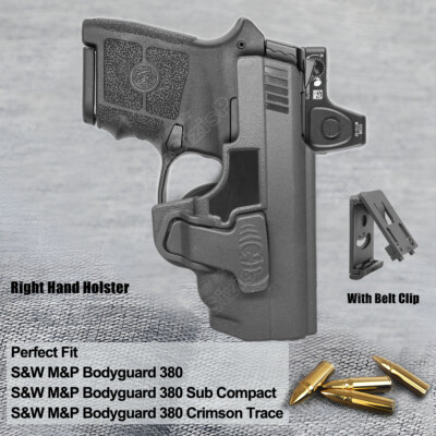 Bodyguard 380 Holster OWB Fit S&W M&P Bodyguard 380 Sub Compact w/ Red Laser