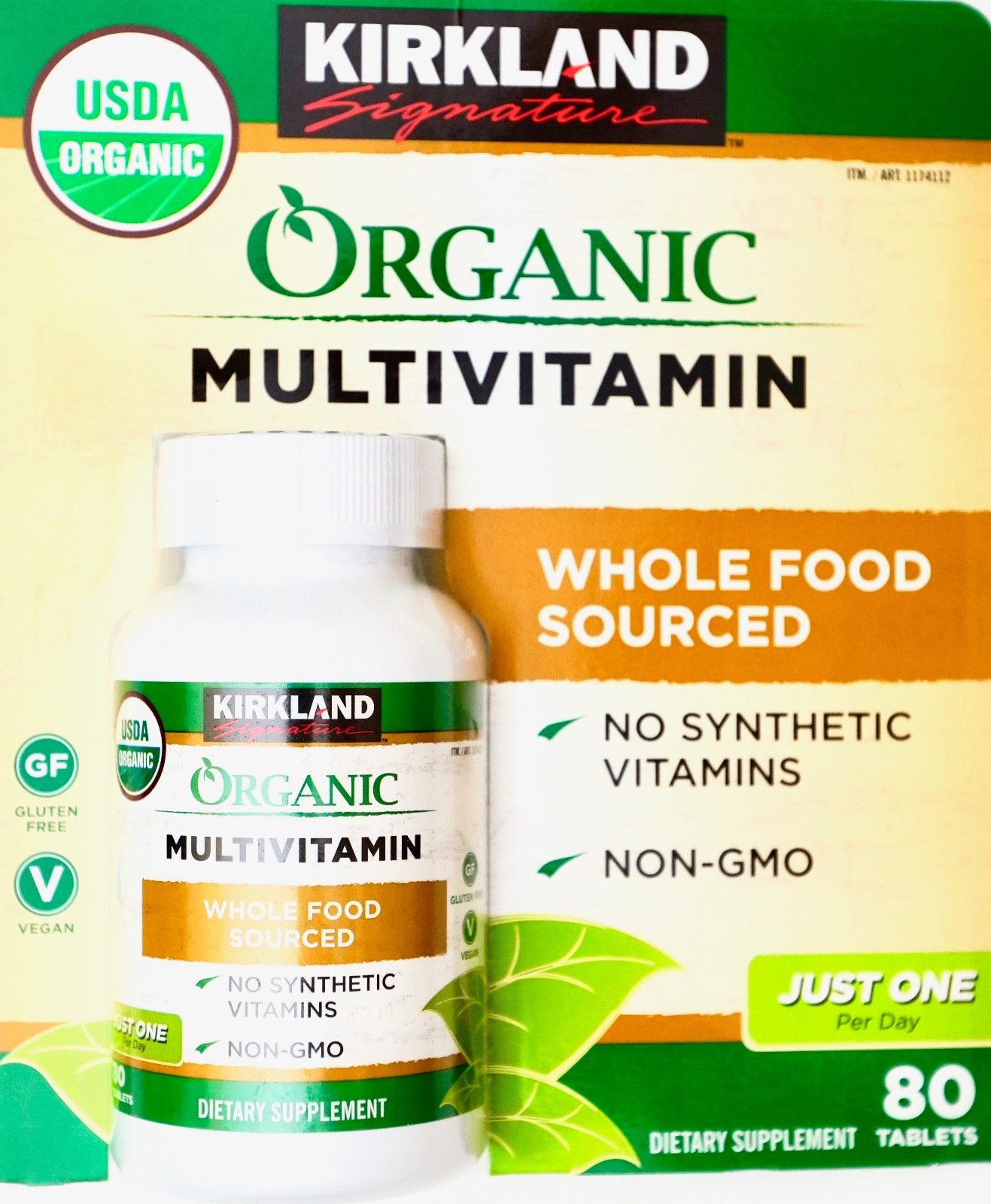 Kirkland Signature Organic Multivitamins WholeFood Sourced Tablets eBay