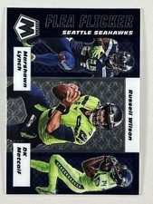 DK Metcalf, Marshawn Lynch, R. Wilson 2020 Panini Mosaic - Flea Flicker #FF15