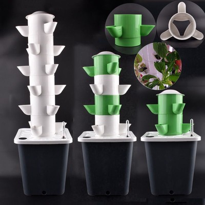 Hydroponic Grow System 2-6 Tier Vertical Tower Vegetable Planter Soilless Garden