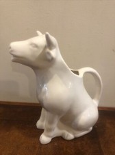 Wp Whire Cow Pitcher Made In USA