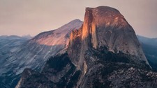 Landscape sunset mountains half dome rocks rock Custom Gaming Mat Desk