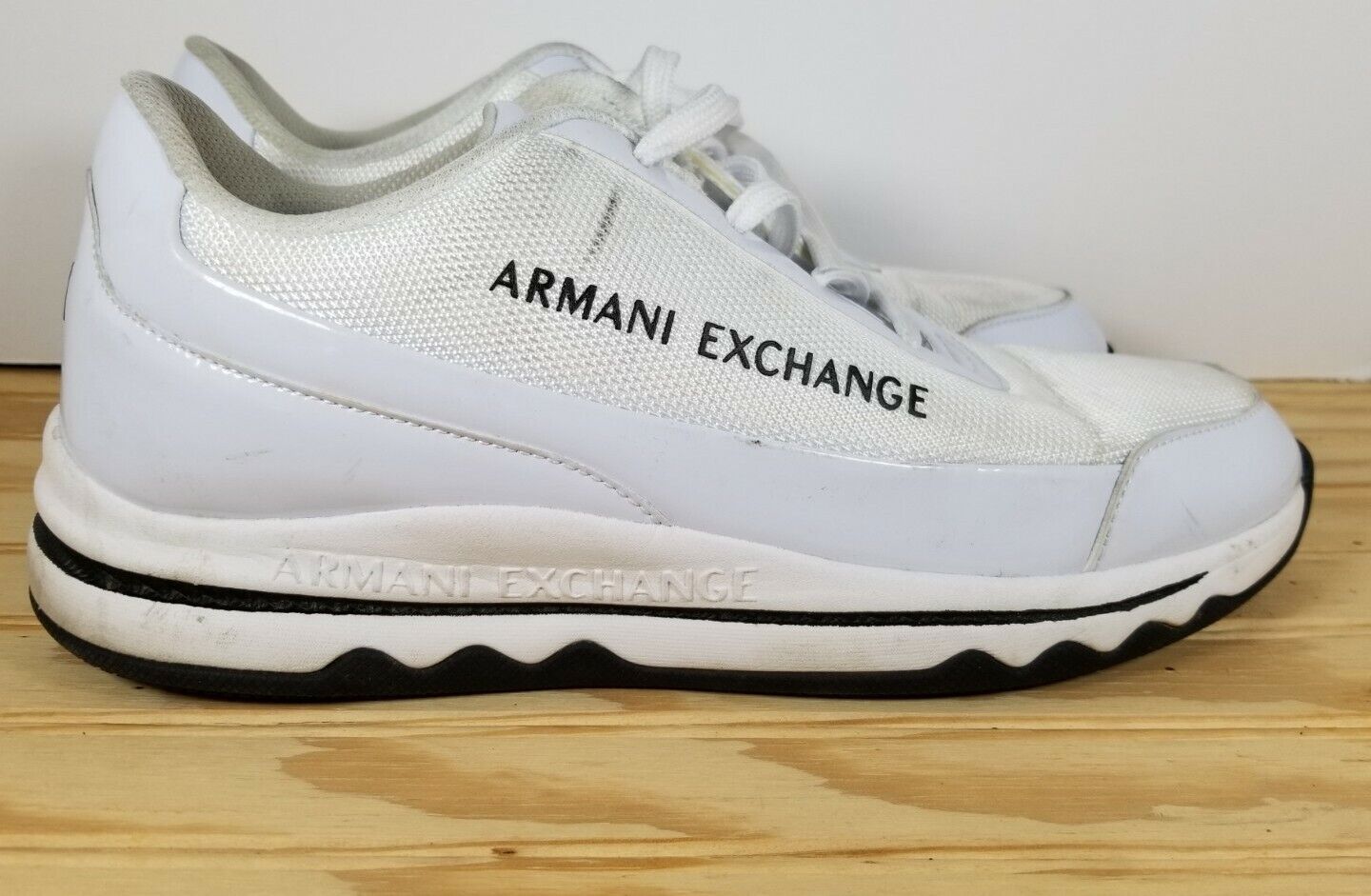 A X Animer and New product!! price revision Armani Exchange Mens Shoe White SneakerSz10