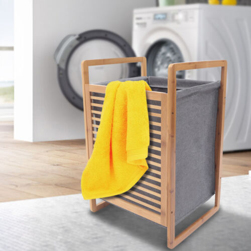 Hamper Laundry Basket Washing Clothes Bin Basket Storage Bag Lid Washing Basket