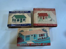 Plasticville train Ranch House RH-1 House HP-9 House Yard Accessories HY-6 35B47