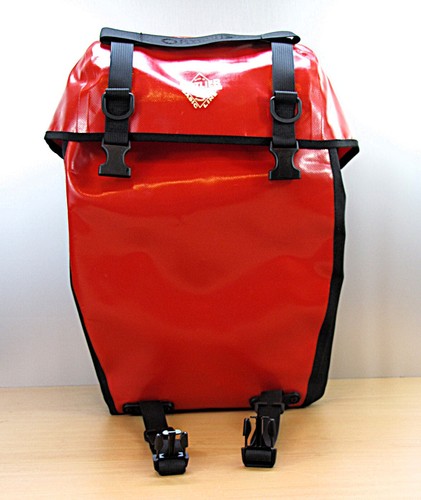 2 Fahrradtaschen Ortlieb Basic Line Rot - Bild 7 von 8