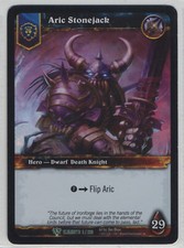 World of Warcraft Card Game Aric Stonejack Epic Box Foil Elements 2/220 CCG TCG
