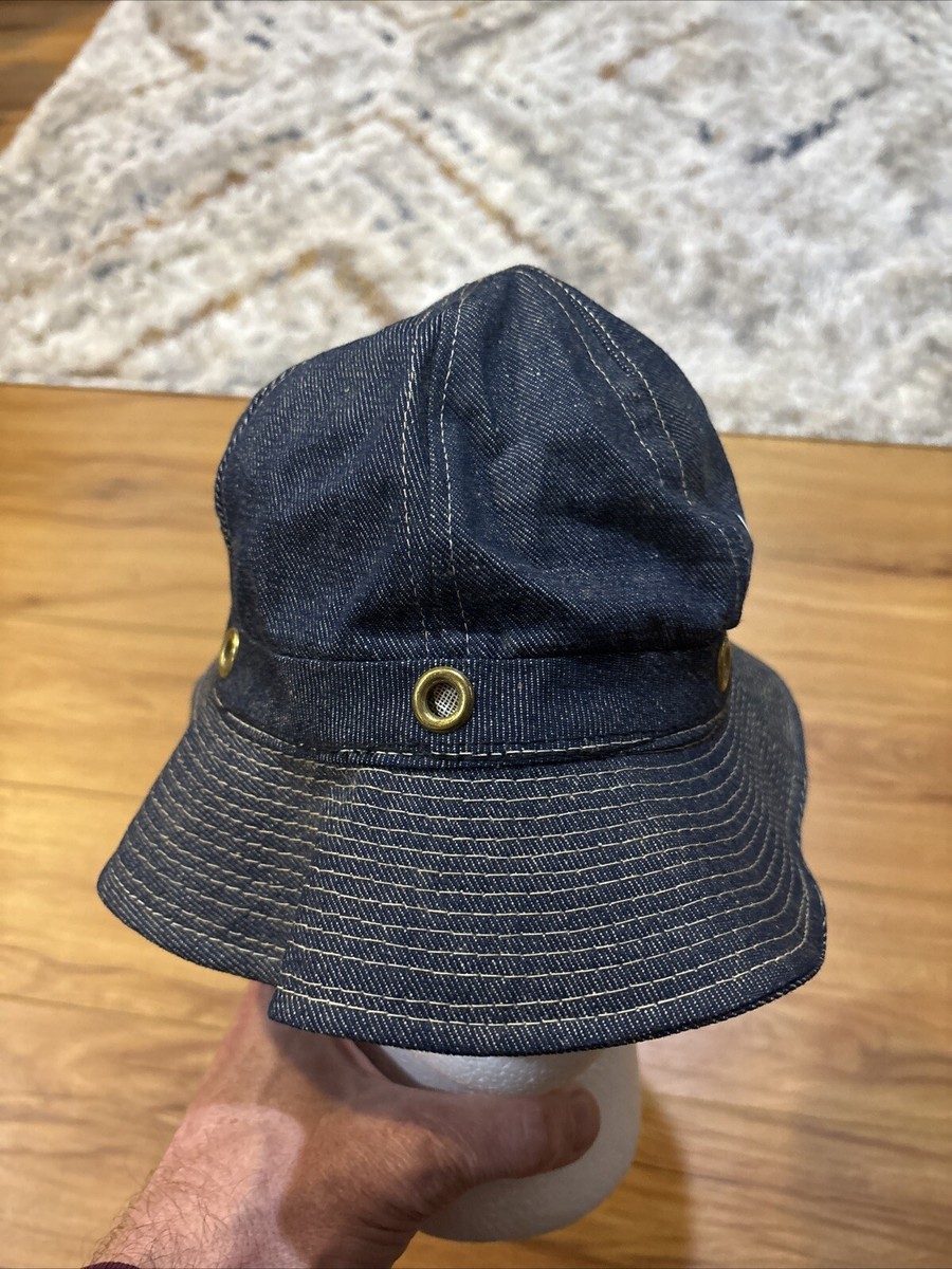 ヴィンテージ　デニム　ハット　インディゴ VTG 60's Union Made Denim Bucket Hat 1970s Jean Boonie Blue