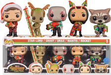 FUNKO POP Guardians of the Galaxy STAR-LORD LARGE DRAX MANTIS ROCKET 5 Pack