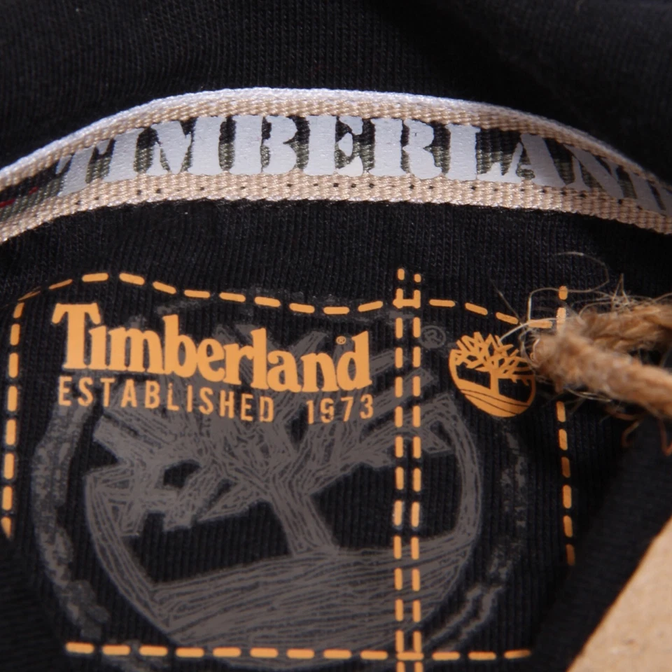 757T polo bimbo  TIMBERLAND nero/grigio manica lunga polo long sleeve kid - Immagine 4 di 4