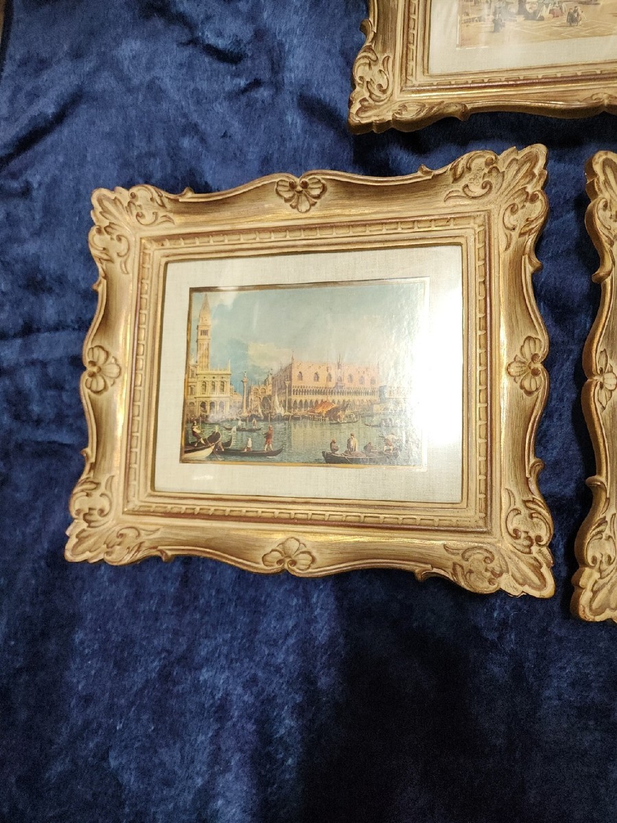 3 Vintage Turner wall Accessories Venice scenes. Beautiful