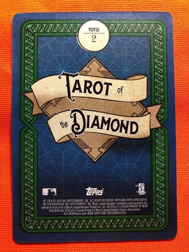 EDWIN ENCARNACION 2019 TOPPS GYPSY QUEEN TEN OF SWORDS TAROT #2 MARINERS - Picture 2 of 2