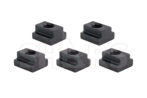 Shars 5 PCS 1/2" Slot Width 3/8"-16 Blind Tapped Steel T-Slot Nut New ![ - Picture 1 of 7