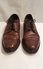 Florsheim Men's Size 7.5 D Dress Shoes Leather Wingtip Brown