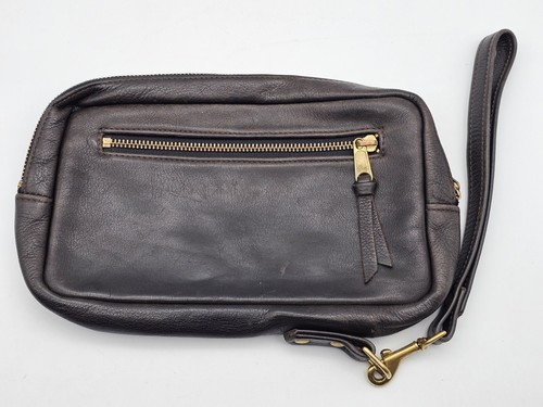 Vintage Brown Leather Belt Pack Fanny Pack Pouch Bag 10" X 5" - Bild 2 von 12