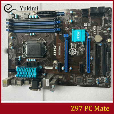 FOR MSI Z97 PC Mate DDR3*4 LGA1150 32GB HDMI+VGA+DVI ATX Ｍotherboard Test OK