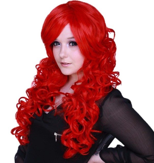 red quality wig