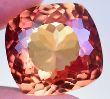 FLAWLESS Natural Imperial Topaz 25.40 Ct Untreated Certified Loose Gemstone