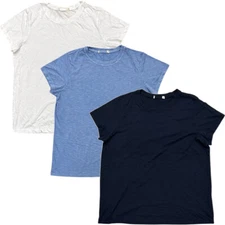 Marine Layer Women's T-Shirt Swing Crew Tee Relaxed Fit Drape Bottom Pima Cotton