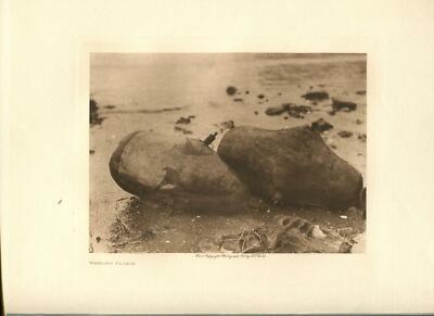 1915 Original Photogravure | Whaling Floats | Edward Curtis | 5 1/2 x 7 1/2