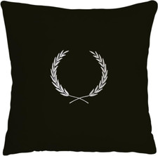 Merovi Decorative Throw Pillow Cover 18X18 Hes- Silver Embroidered on Satin - Ho