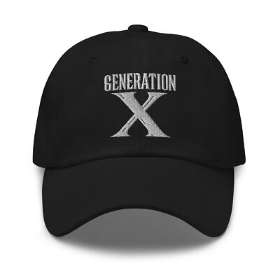 Gen X Dad Hat Retro Generation X Baseball Cap Gothic Dark Aesthetic Streetwear