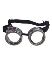 Steampunk Mad Max Mad Scientist costume ROUND goggles cosplay goth punk NEW