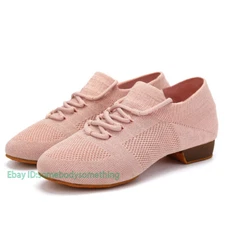 Women Comfy Shoes Ballroom Dance Shoes Jazz Tango Practice Shoes Low Heeled Soft