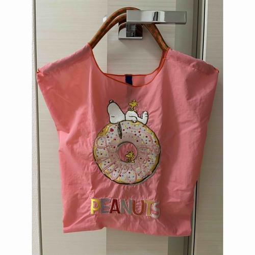 Snoopy Eco Tasche rosa unbenutzt Kugel und Kette Peanuts aus Japan